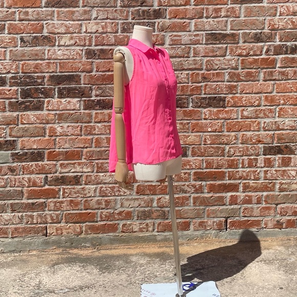 American Eagle pink button down sleeveless sheer top / S / Excellent condition - Picture 10 of 14